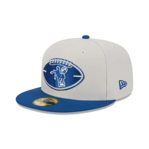 Shop Indianapolis Colts 2024 Historic Sideline 59FIFTY Fitted Hat - KTGCaps - Baseball caps for various teams, purchased online at a discount
