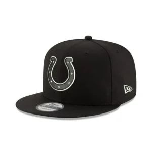 Outlet Indianapolis Colts Black and White 9FIFTY Snapback Hat - KTGCaps - Baseball caps for various teams, purchased online at a discount