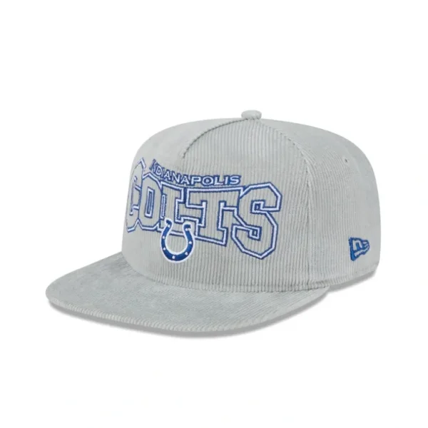 Outlet Indianapolis Colts Gray Cord Golfer Hat - KTGCaps - Baseball caps for various teams, purchased online at a discount