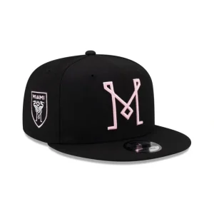 Store Inter Miami Basic Black 9FIFTY Snapback Hat - KTGCaps - Baseball caps for various teams, purchased online at a discount
