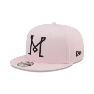 New Inter Miami Pink 9FIFTY Snapback Hat - KTGCaps - Baseball caps for various teams, purchased online at a discount