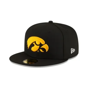 Outlet Iowa Hawkeyes 59FIFTY Fitted Hat - KTGCaps - Baseball caps for various teams, purchased online at a discount