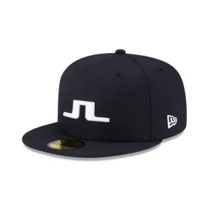 Outlet J Lindeberg Navy 59FIFTY Fitted Hat - KTGCaps - Baseball caps for various teams, purchased online at a discount