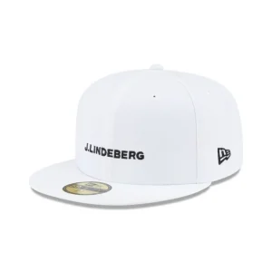 Hot J Lindeberg White 59FIFTY Fitted Hat - KTGCaps - Baseball caps for various teams, purchased online at a discount