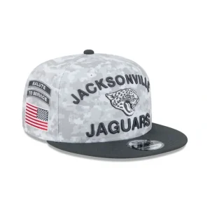 Hot Jacksonville Jaguars 2024 Salute to Service 9FIFTY Snapback Hat - KTGCaps - Baseball caps for various teams, purchased online at a discount