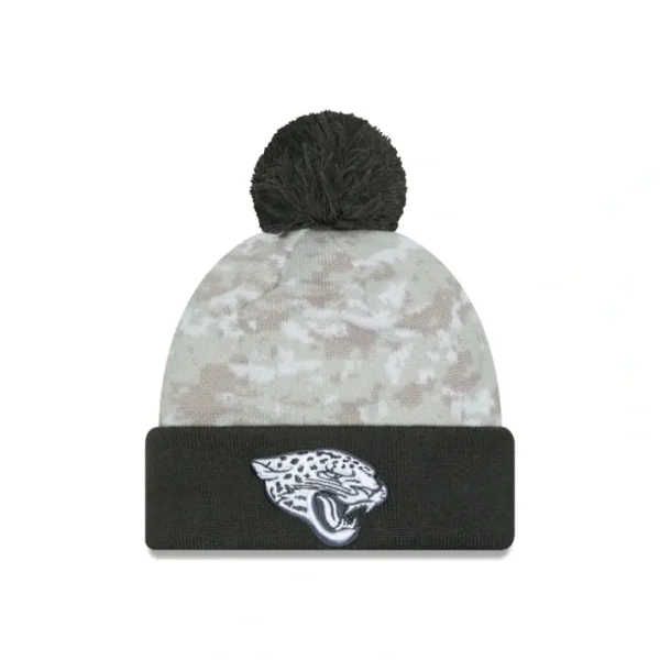 Hot Jacksonville Jaguars 2024 Salute to Service Pom Knit Hat - KTGCaps - Baseball caps for various teams, purchased online at a discount