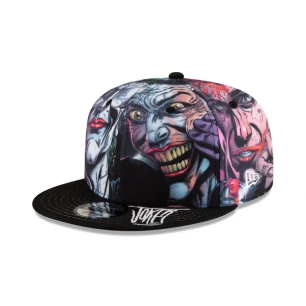 Sale Joker All Over Photo 9FIFTY Snapback Hat - KTGCaps - Baseball caps for various teams, purchased online at a discount