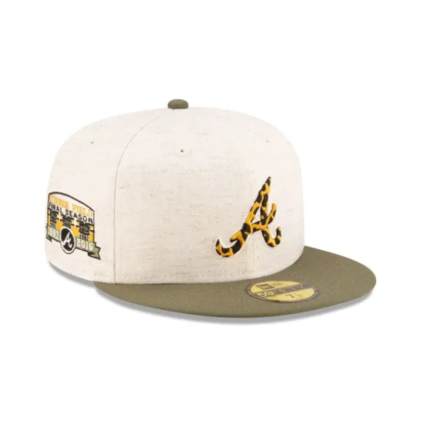 Sale Just Caps Animal Fill Atlanta Braves 59FIFTY Fitted Hat - KTGCaps - Baseball caps for various teams, purchased online at a discount