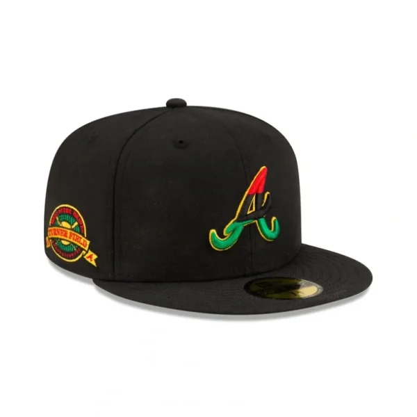 Outlet Just Caps Freedom Day Atlanta Braves 59FIFTY Fitted Hat - KTGCaps - Baseball caps for various teams, purchased online at a discount