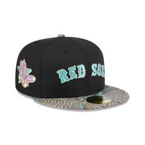 Hot Just Caps Jacquard Visor Boston Red Sox 59FIFTY Fitted Hat - KTGCaps - Baseball caps for various teams, purchased online at a discount