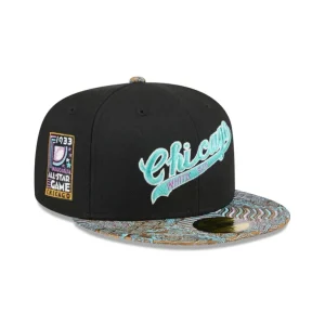 Best Sale Just Caps Jacquard Visor Chicago White Sox 59FIFTY Fitted Hat - KTGCaps - Baseball caps for various teams, purchased online at a discount