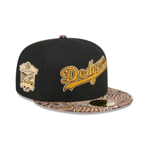 Best Just Caps Jacquard Visor Los Angeles Dodgers 59FIFTY Fitted Hat - KTGCaps - Baseball caps for various teams, purchased online at a discount