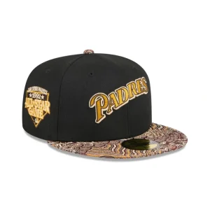 Sale Just Caps Jacquard Visor San Diego Padres 59FIFTY Fitted Hat - KTGCaps - Baseball caps for various teams, purchased online at a discount