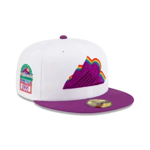 Sale Just Caps Kaleidoscope Colorado Rockies 59FIFTY Fitted Hat - KTGCaps - Baseball caps for various teams, purchased online at a discount