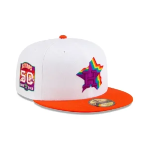 Outlet Just Caps Kaleidoscope Houston Astros 59FIFTY Fitted Hat - KTGCaps - Baseball caps for various teams, purchased online at a discount