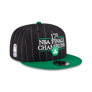 Store Just Caps NBA Champion Pinstripe Boston Celtics 9FIFTY Snapback Hat - KTGCaps - Baseball caps for various teams, purchased online at a discount