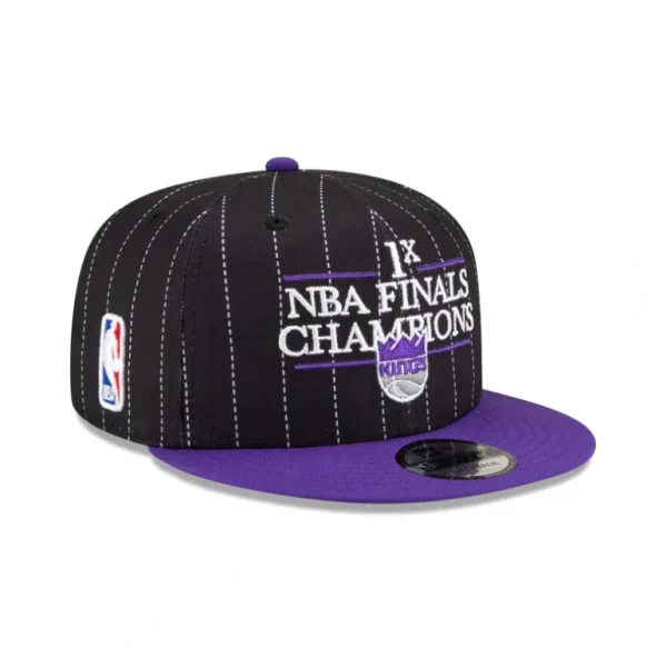 Outlet Just Caps NBA Champion Pinstripe Sacramento Kings 9FIFTY Snapback Hat - KTGCaps - Baseball caps for various teams, purchased online at a discount