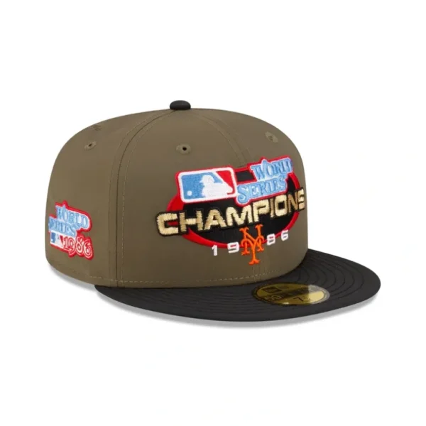 Online Just Caps World Series New York Mets 59FIFTY Fitted Hat - KTGCaps - Baseball caps for various teams, purchased online at a discount