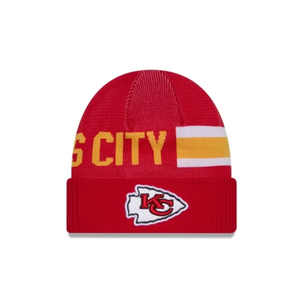 New Kansas City Chiefs 2024 Cold Weather Tech Knit Beanie - KTGCaps - Baseball caps for various teams, purchased online at a discount