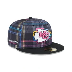 Best Sale Kansas City Chiefs 2024 Crucial Catch 59FIFTY Fitted Hat - KTGCaps - Baseball caps for various teams, purchased online at a discount
