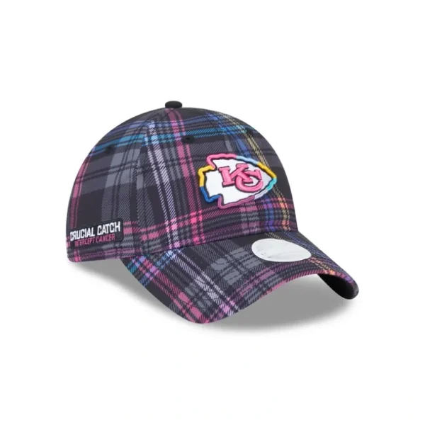 Shop Kansas City Chiefs 2024 Crucial Catch Womens 9TWENTY Adjustable Hat - KTGCaps - Baseball caps for various teams, purchased online at a discount