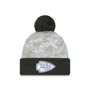 New Kansas City Chiefs 2024 Salute to Service Pom Knit Hat - KTGCaps - Baseball caps for various teams, purchased online at a discount
