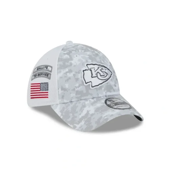 Shop Kansas City Chiefs 2024 Salute to Service 39THIRTY Stretch Fit Hat - KTGCaps - Baseball caps for various teams, purchased online at a discount