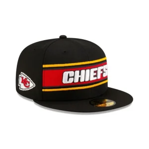 New Kansas City Chiefs 2024 Sideline Black 59FIFTY Fitted Hat - KTGCaps - Baseball caps for various teams, purchased online at a discount