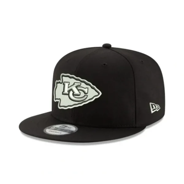 Hot Kansas City Chiefs Black and White 9FIFTY Snapback Hat - KTGCaps - Baseball caps for various teams, purchased online at a discount