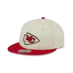 New Kansas City Chiefs Chrome Denim Retro Crown 9FIFTY Adjustable Hat - KTGCaps - Baseball caps for various teams, purchased online at a discount