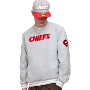 Hot Kansas City Chiefs Gray Logo Select Crewneck - KTGCaps - Baseball caps for various teams, purchased online at a discount