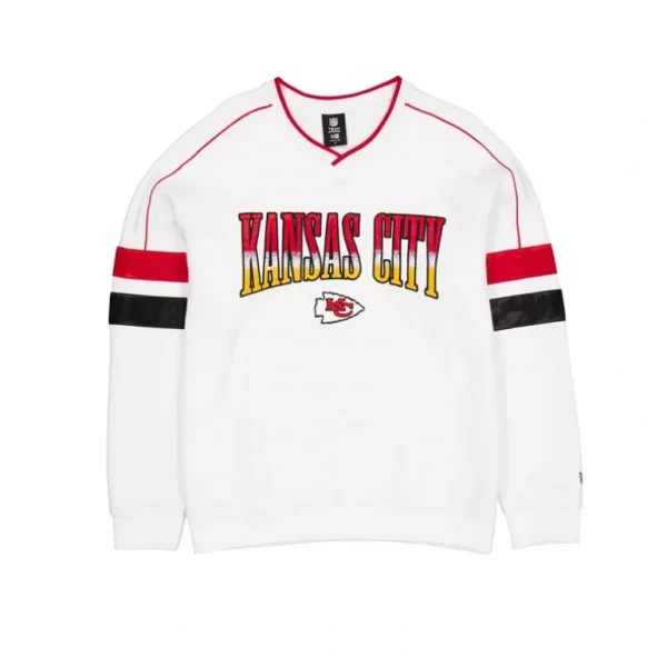 Best Kansas City Chiefs Sport Classics White Crewneck - KTGCaps - Baseball caps for various teams, purchased online at a discount