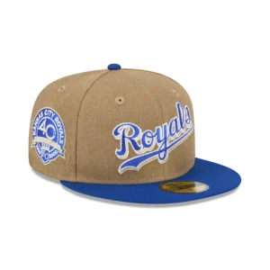 Best Kansas City Royals Canvas Crown 59FIFTY Fitted Hat - KTGCaps - Baseball caps for various teams, purchased online at a discount