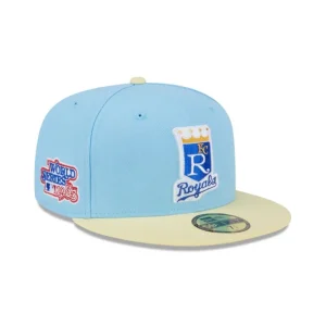 Shop Kansas City Royals Doscientos Blue 59FIFTY Fitted Hat - KTGCaps - Baseball caps for various teams, purchased online at a discount