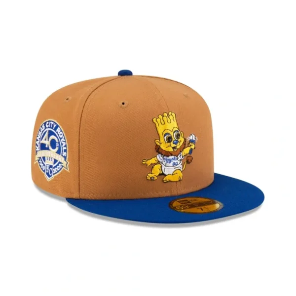 Sale Kansas City Royals Mini Mascot 59FIFTY Fitted Hat - KTGCaps - Baseball caps for various teams, purchased online at a discount