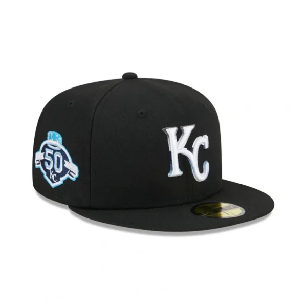 Outlet Kansas City Royals Raceway 59FIFTY Fitted Hat - KTGCaps - Baseball caps for various teams, purchased online at a discount