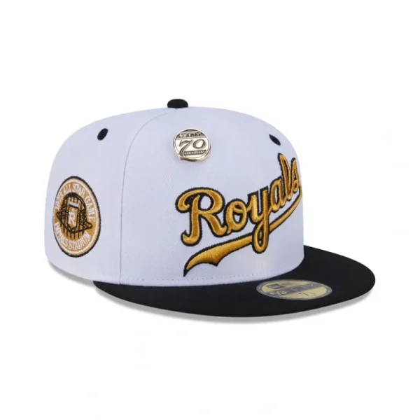 New Kansas City Royals 70th Anniversary 59FIFTY Fitted Hat - KTGCaps - Baseball caps for various teams, purchased online at a discount