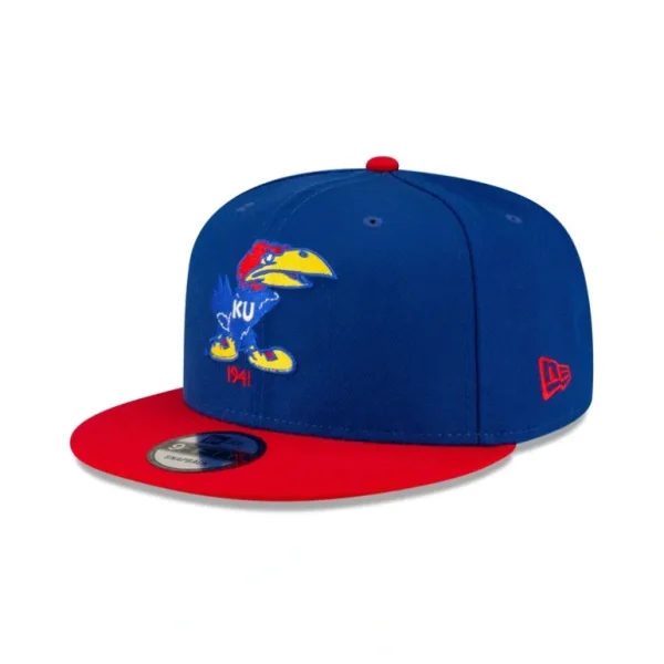 Online Kansas Jayhawks College Vault Blue 9FIFTY Snapback Hat - KTGCaps - Baseball caps for various teams, purchased online at a discount