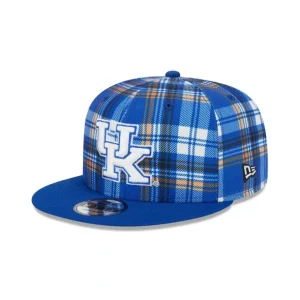 New Kentucky Wildcats Plaid 9FIFTY Snapback Hat - KTGCaps - Baseball caps for various teams, purchased online at a discount