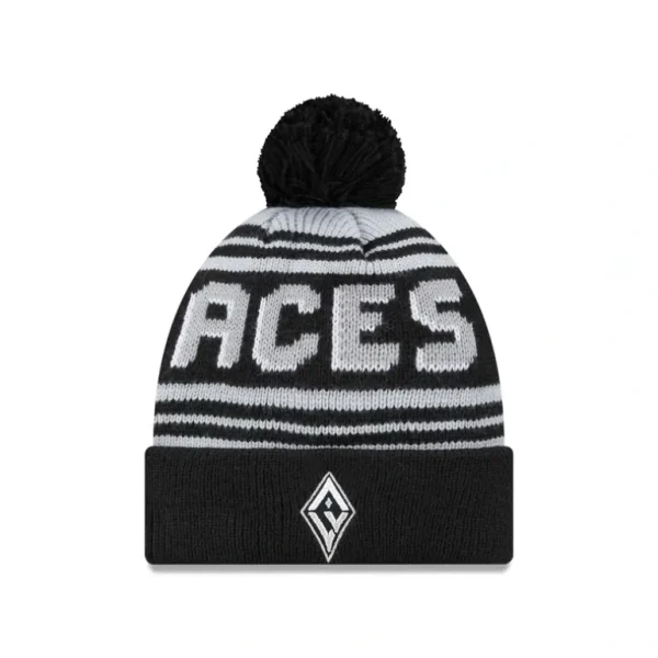 Store Las Vegas Aces 2024 Team Pom Knit Hat - KTGCaps - Baseball caps for various teams, purchased online at a discount