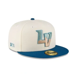Online Las Vegas Aviators Chrome Blue 59FIFTY Fitted Hat - KTGCaps - Baseball caps for various teams, purchased online at a discount