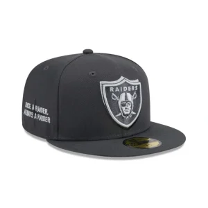 Sale Las Vegas Raiders 2024 Draft Gray 59FIFTY Fitted Hat - KTGCaps - Baseball caps for various teams, purchased online at a discount
