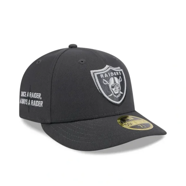 Hot Las Vegas Raiders 2024 Draft Low Profile 59FIFTY Fitted Hat - KTGCaps - Baseball caps for various teams, purchased online at a discount