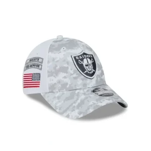 Online Las Vegas Raiders 2024 Salute to Service 9FORTY StretchSnap Hat - KTGCaps - Baseball caps for various teams, purchased online at a discount