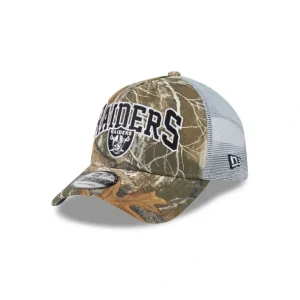 Best Sale Las Vegas Raiders Active 9FORTY AFrame Trucker Hat - KTGCaps - Baseball caps for various teams, purchased online at a discount