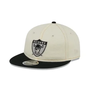 Best Las Vegas Raiders Chrome Denim Retro Crown 9FIFTY Adjustable Hat - KTGCaps - Baseball caps for various teams, purchased online at a discount