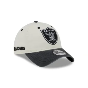 Outlet Las Vegas Raiders Classic Sidescript 9TWENTY Adjustable Hat - KTGCaps - Baseball caps for various teams, purchased online at a discount