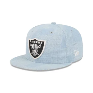 Sale Las Vegas Raiders Denim Patchwork 9FIFTY Snapback Hat - KTGCaps - Baseball caps for various teams, purchased online at a discount