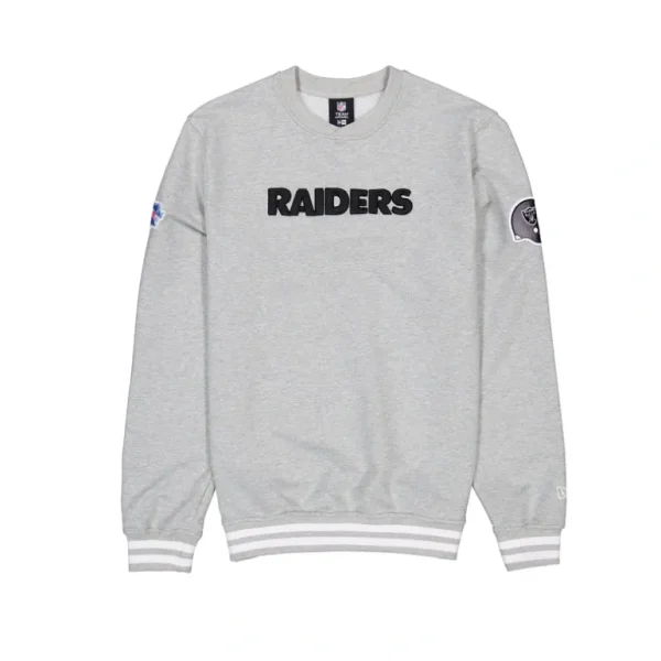 Sale Las Vegas Raiders Gray Logo Select Crewneck - KTGCaps - Baseball caps for various teams, purchased online at a discount