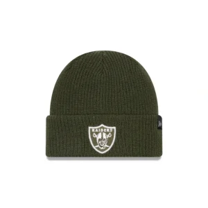 Outlet Las Vegas Raiders Green Merino Wool Knit Beanie - KTGCaps - Baseball caps for various teams, purchased online at a discount